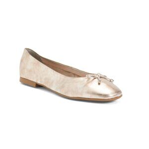 BOTTERO Platinum Made In Brazil Leather Ballet Flats